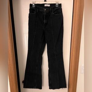 Abercrombie & Fitch Black High Rise Flare Jeans